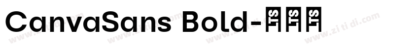 CanvaSans Bold字体转换